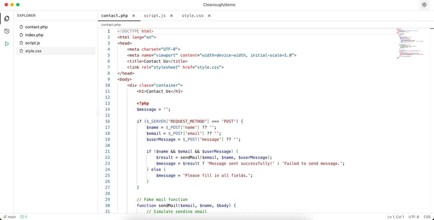 cleanough preview